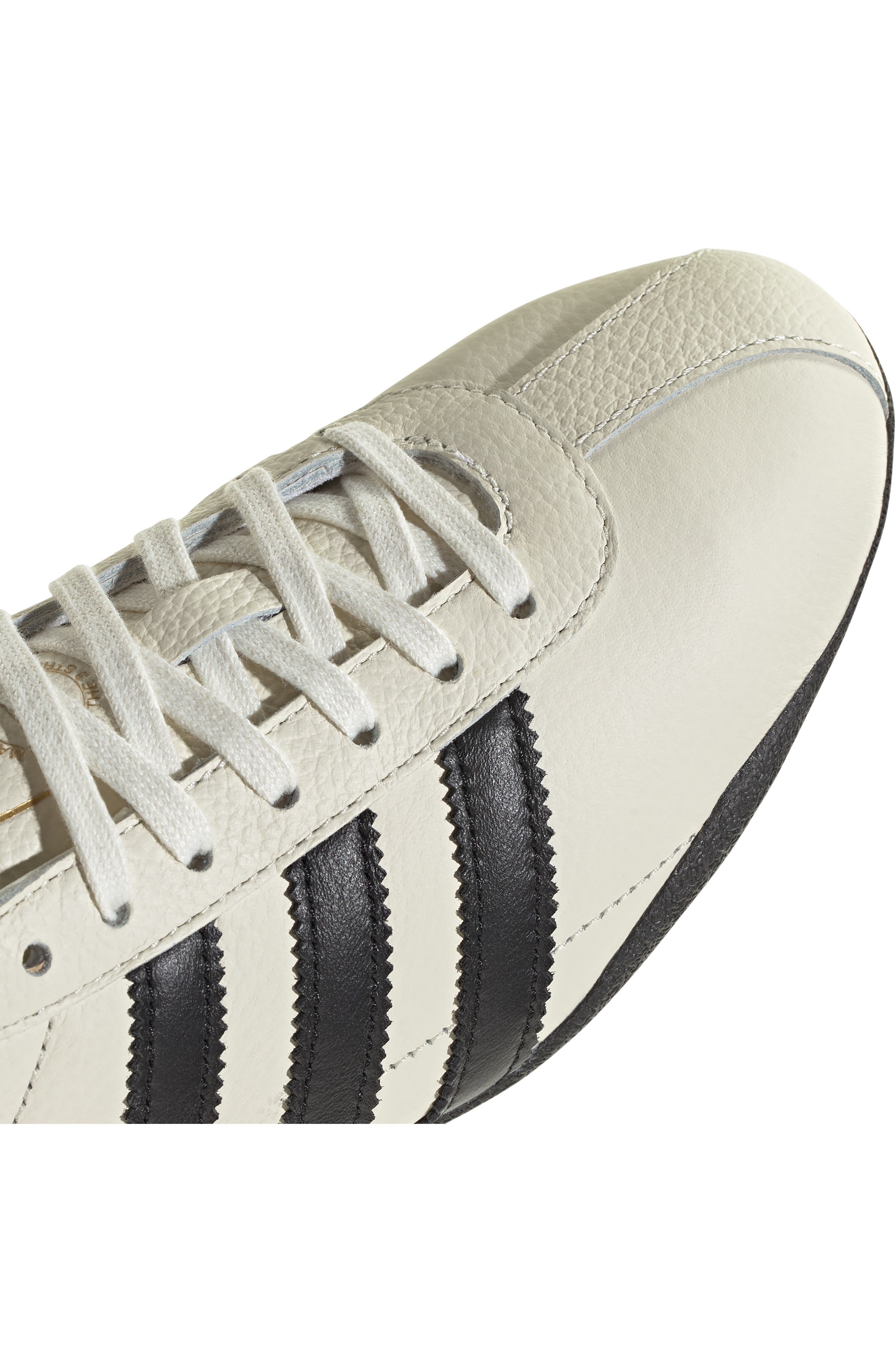 adidas Tokyo Low Top Suede Sneaker in Off White/Black/Gold at Nordstrom - 8