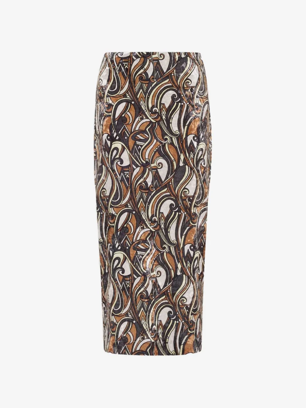Ranat swirl-print midi skirt - 1