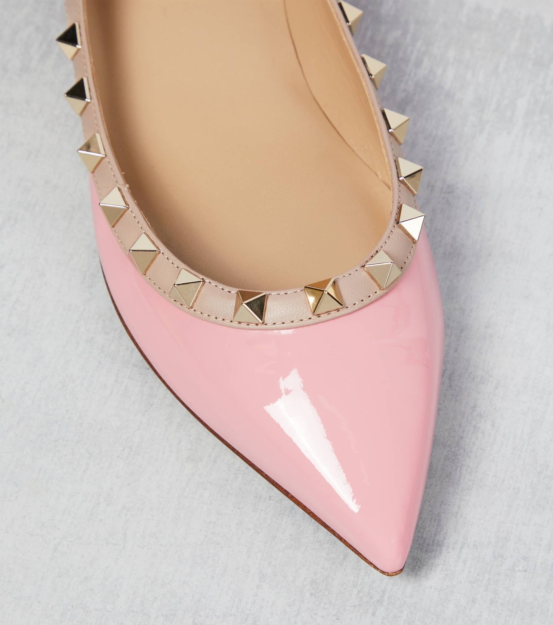 Rockstud patent leather ballet flats - 6