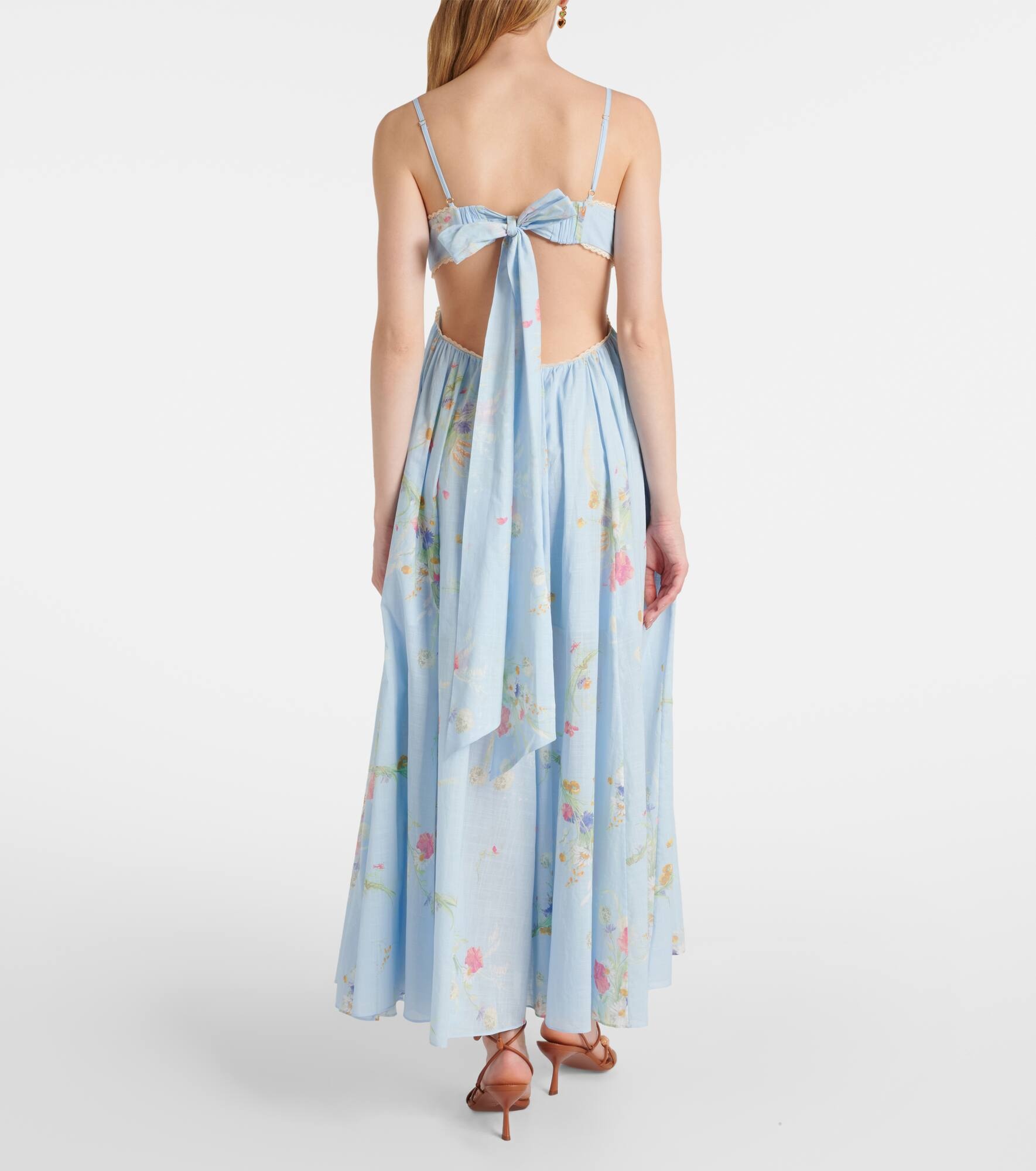 Lucky Picnic floral cotton maxi dress - 3