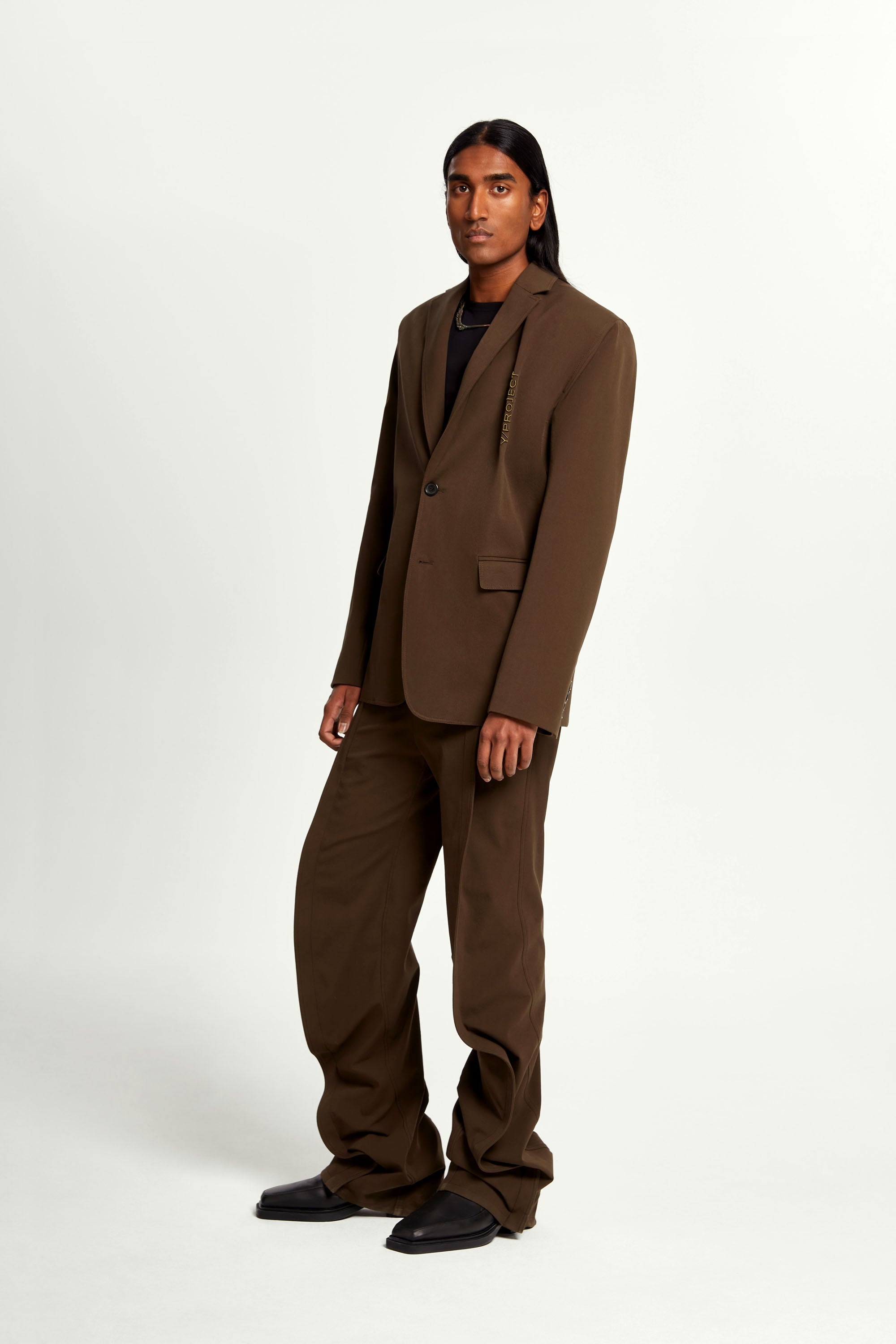 Pinched Logo Blazer - 5