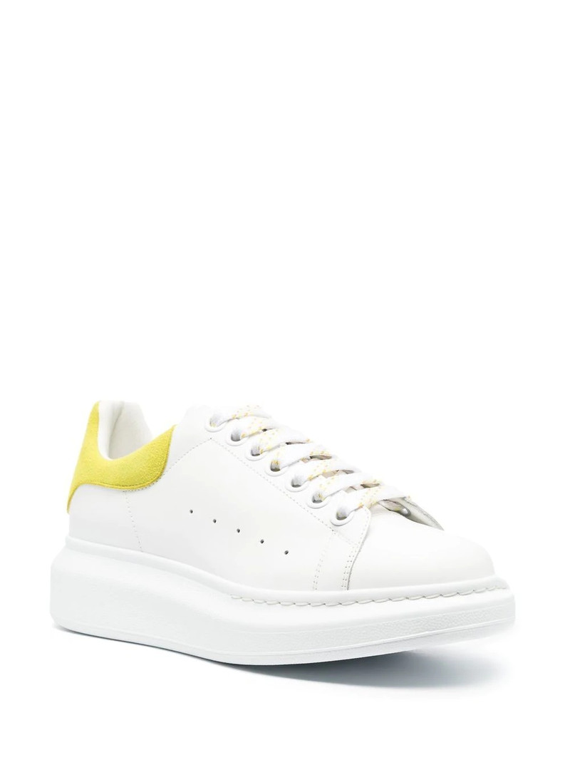 Alexander McQueen Oversized suede-trim sneakers outlook