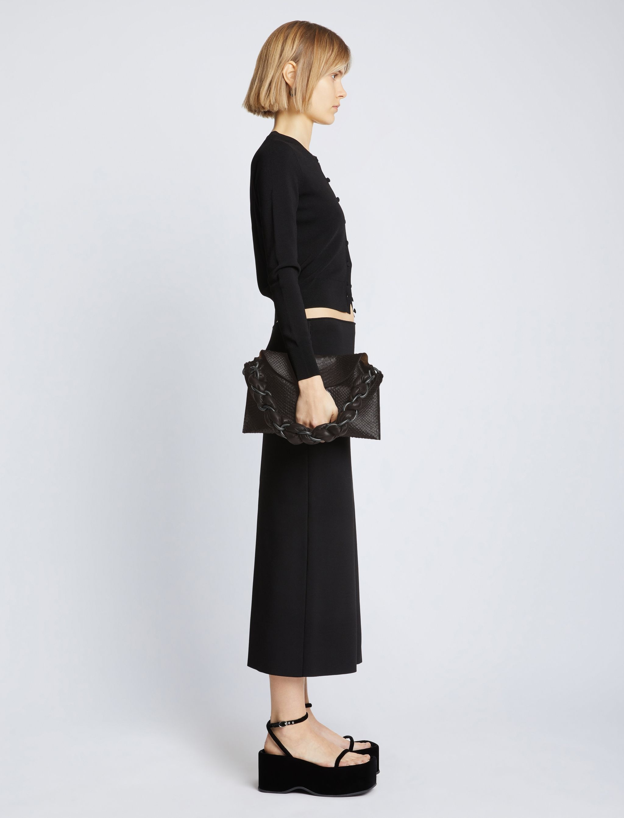 Carved Python Braid Bag - 6