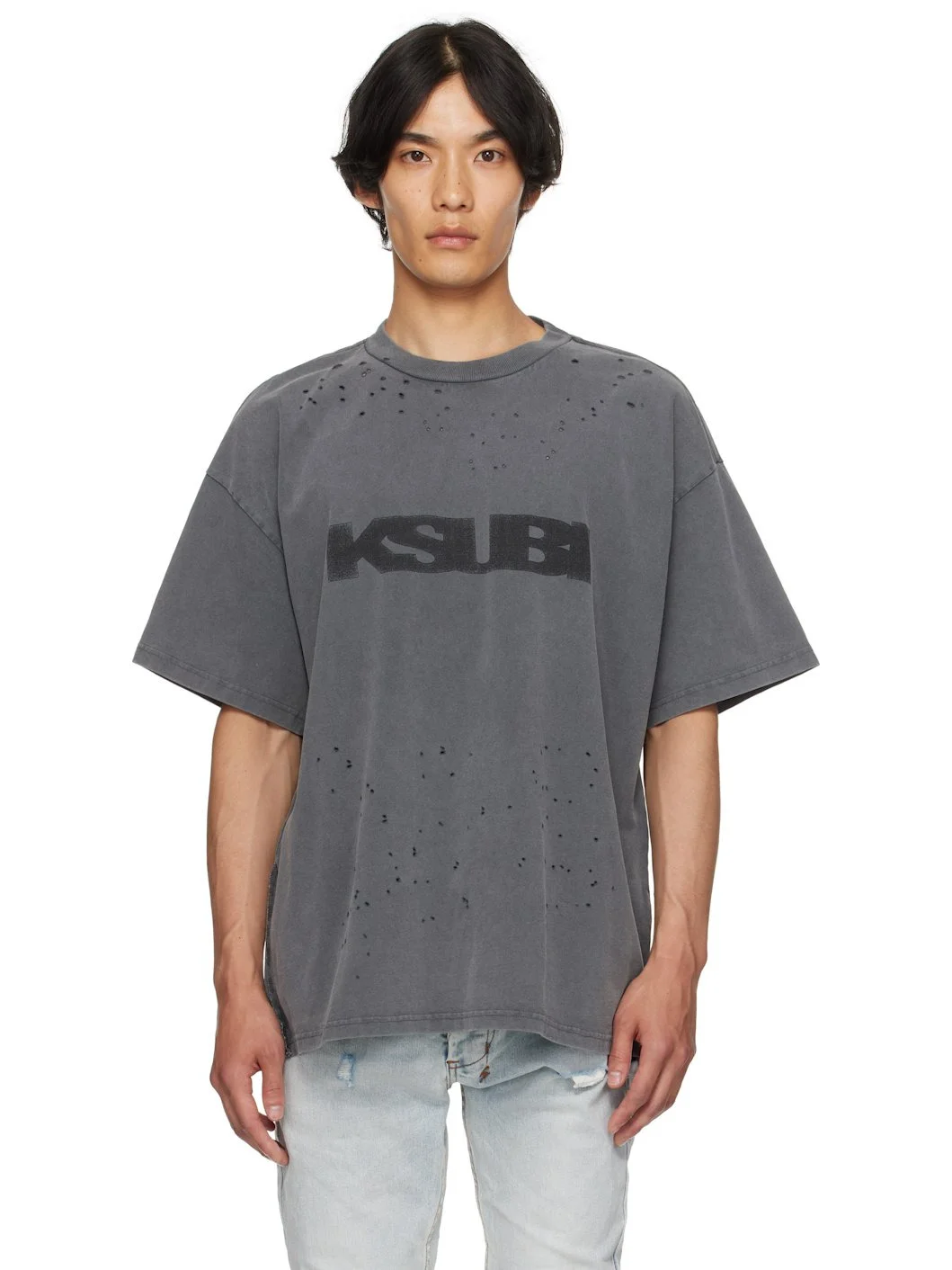 Gray Blasted Ekcess S/S T-shirt - 1