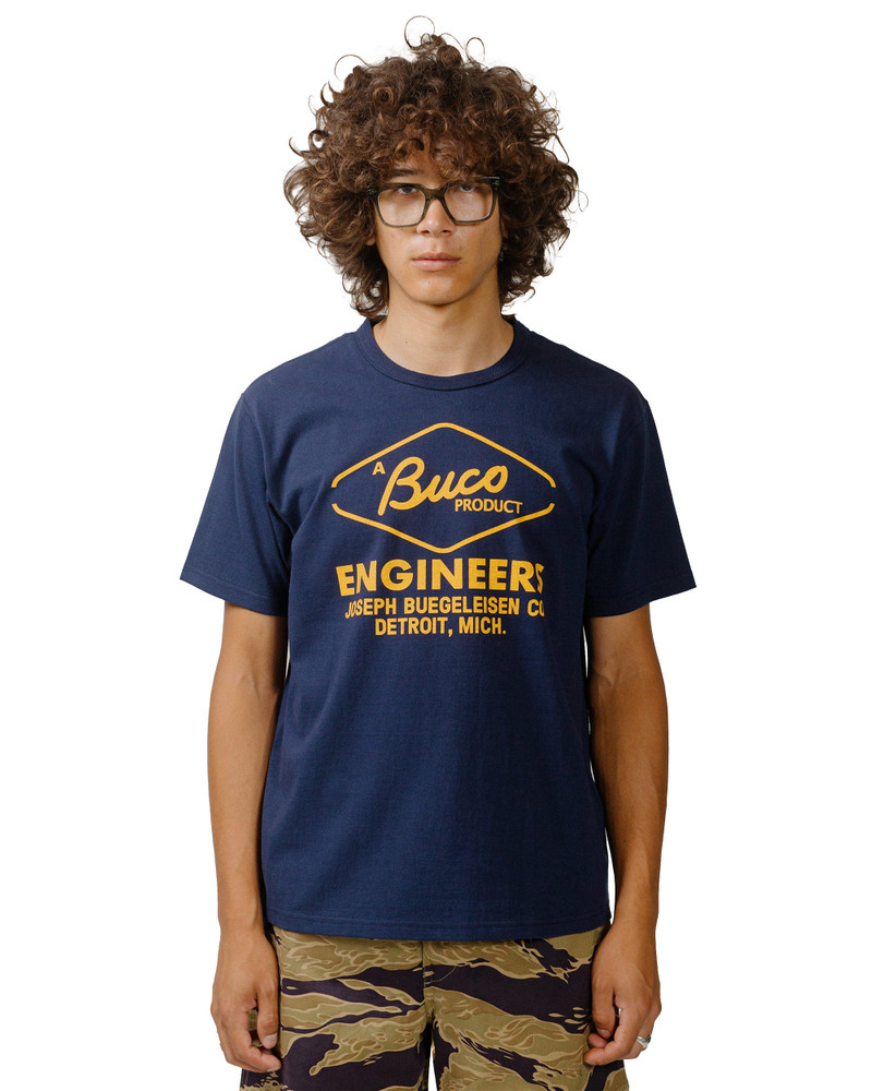 The Real McCoys BC24003 Buco Tee / Engineers Navy outlook