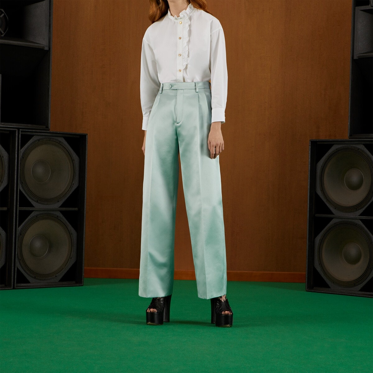 Straight satin pants - 6