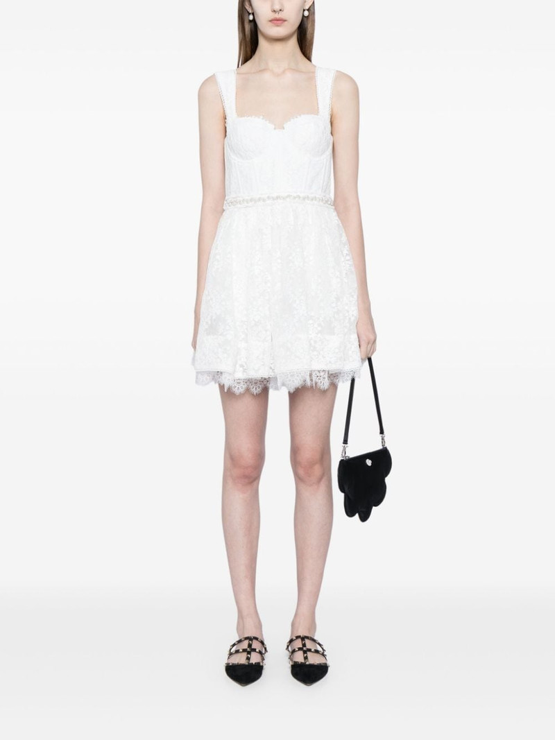 Alice + Olivia Hope floral-lace minidress outlook