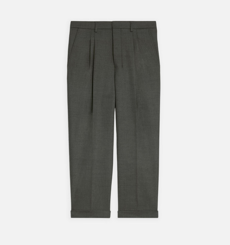 AMI Paris Carrot Fit Trousers With Hem And Pleats outlook