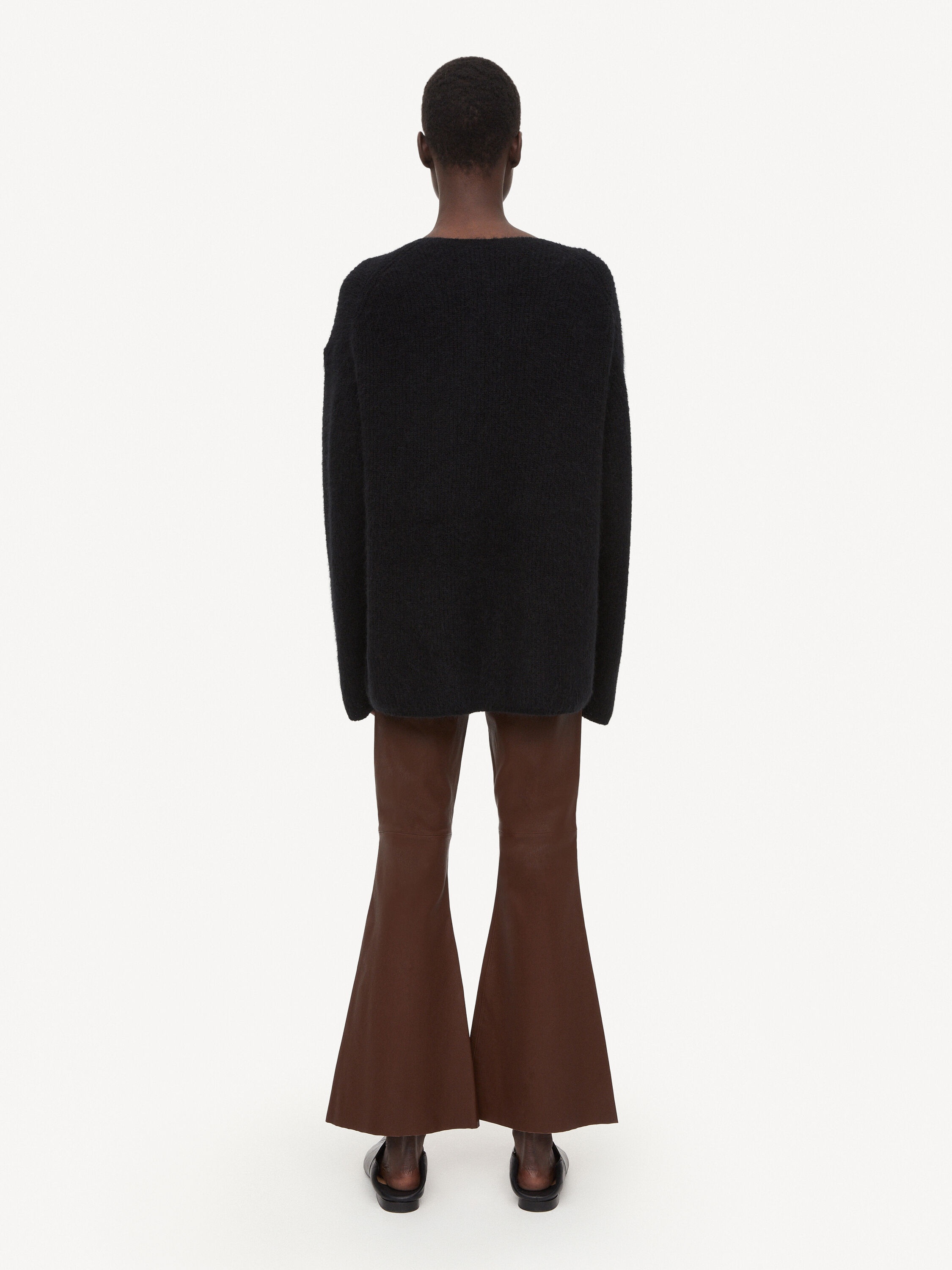 Evyline cropped leather trousers - 3