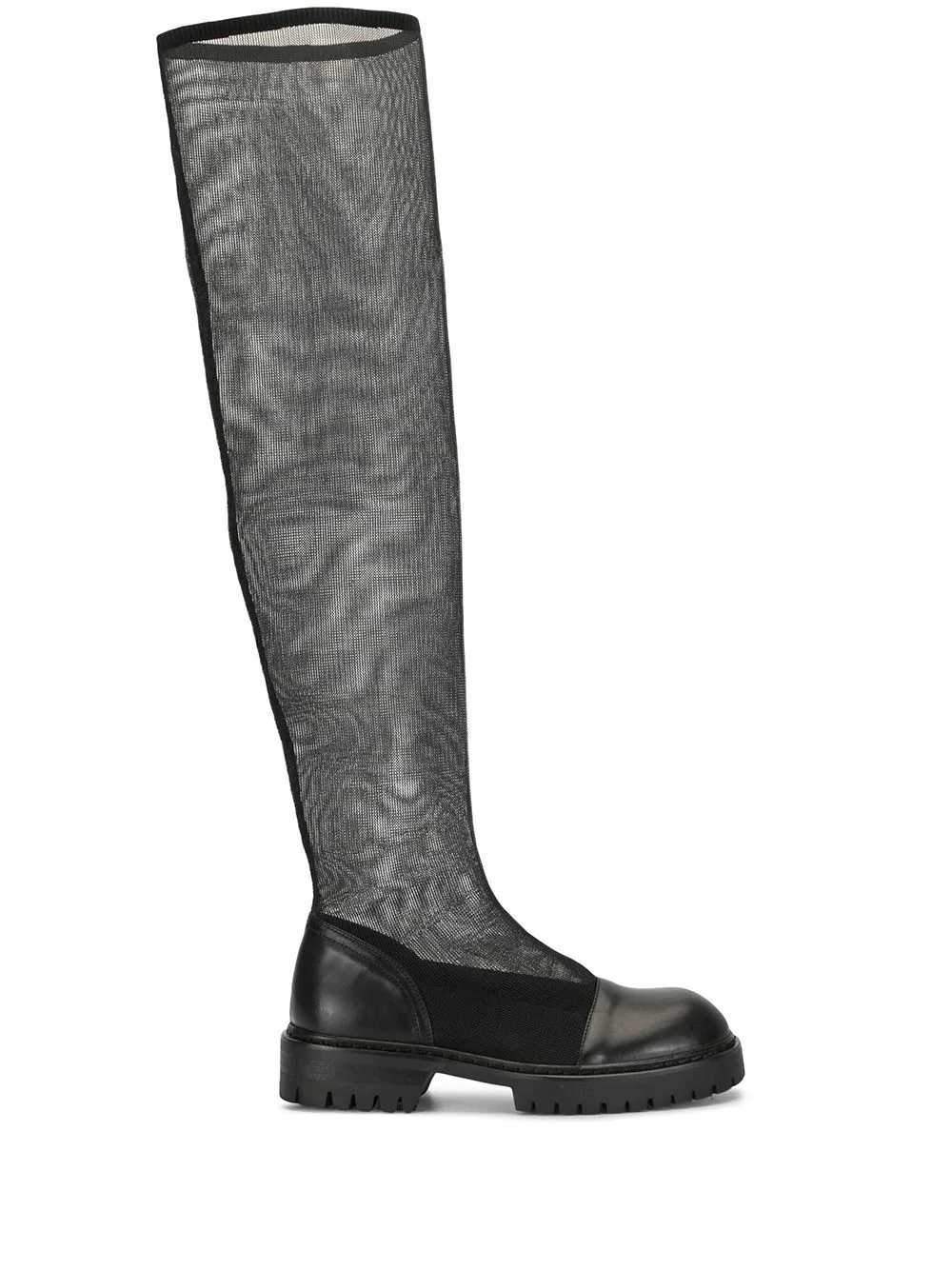 sheer knee-length boots - 1