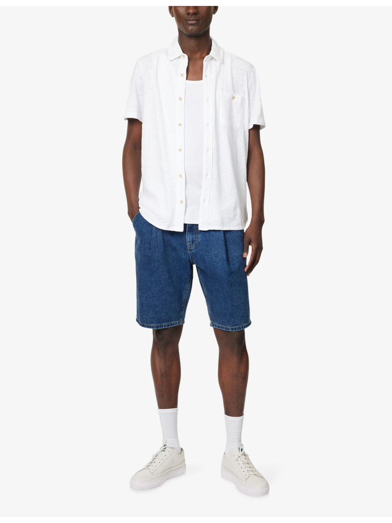 PAIGE Carillo Short-Sleeve Cotton Shirt outlook