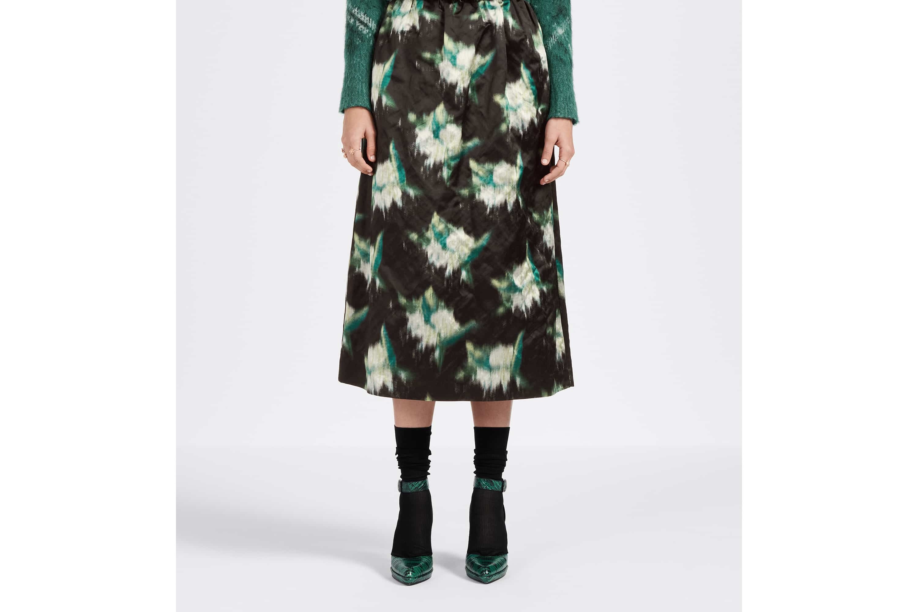Mid-Length Straight-Cut Skirt - 8