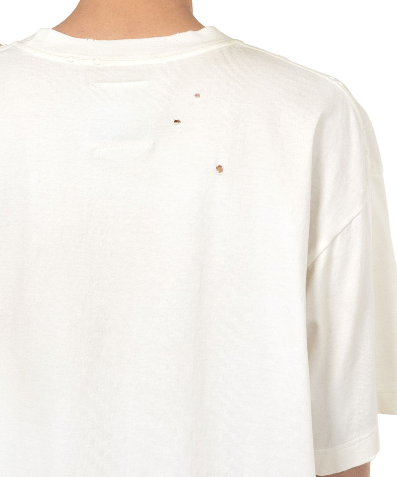 Cat Printed Embellished Distressed T-shirt 9