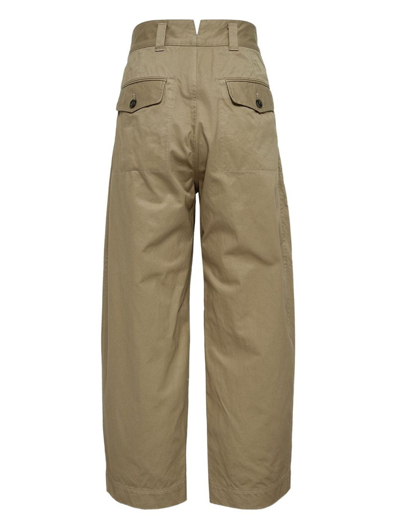 Comme des Garçons Homme pleated cotton trousers outlook