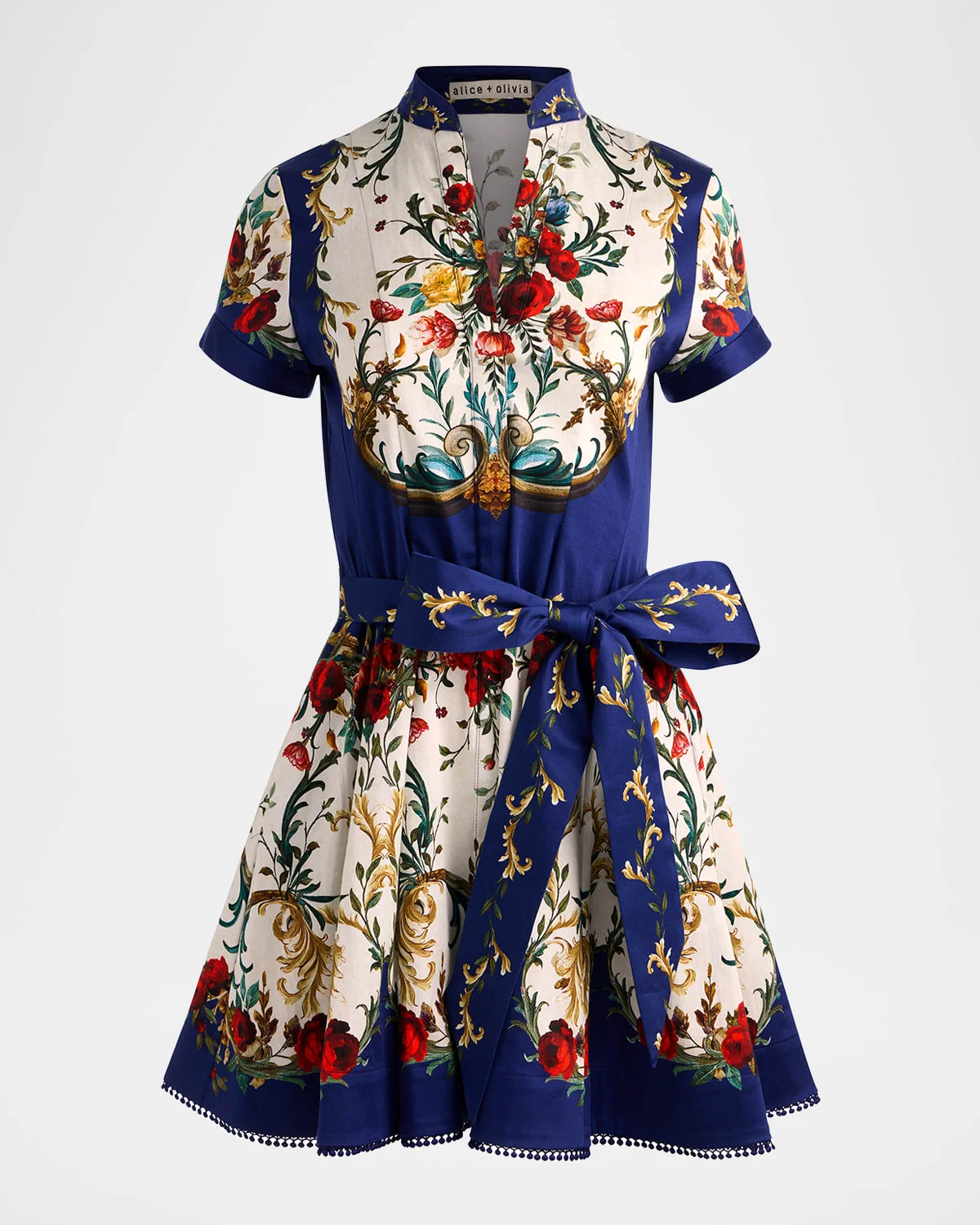 Gilded Rose Lucy Short-Sleeve Mini Shirtdress - 1