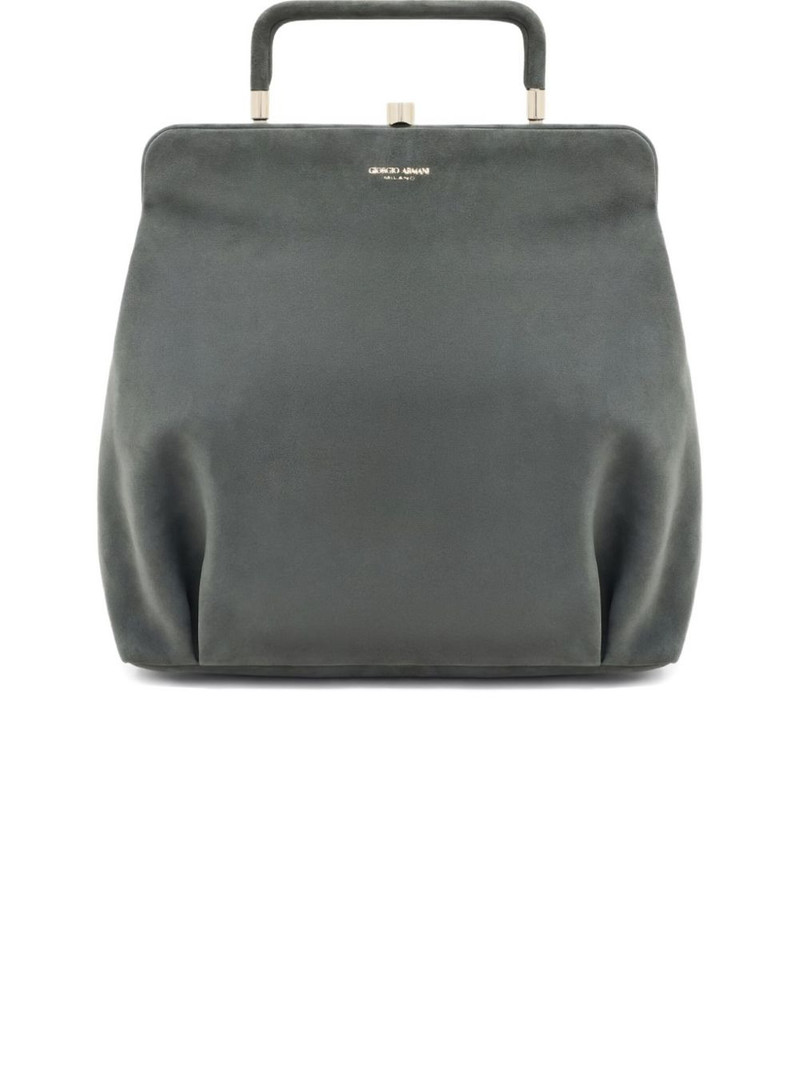 GIORGIO ARMANI Frame logo-detail tote bag outlook