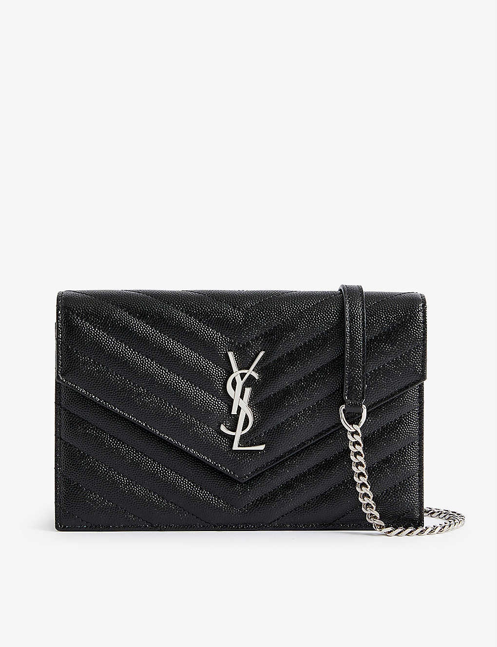 Envelope monogram leather wallet-on-chain - 1