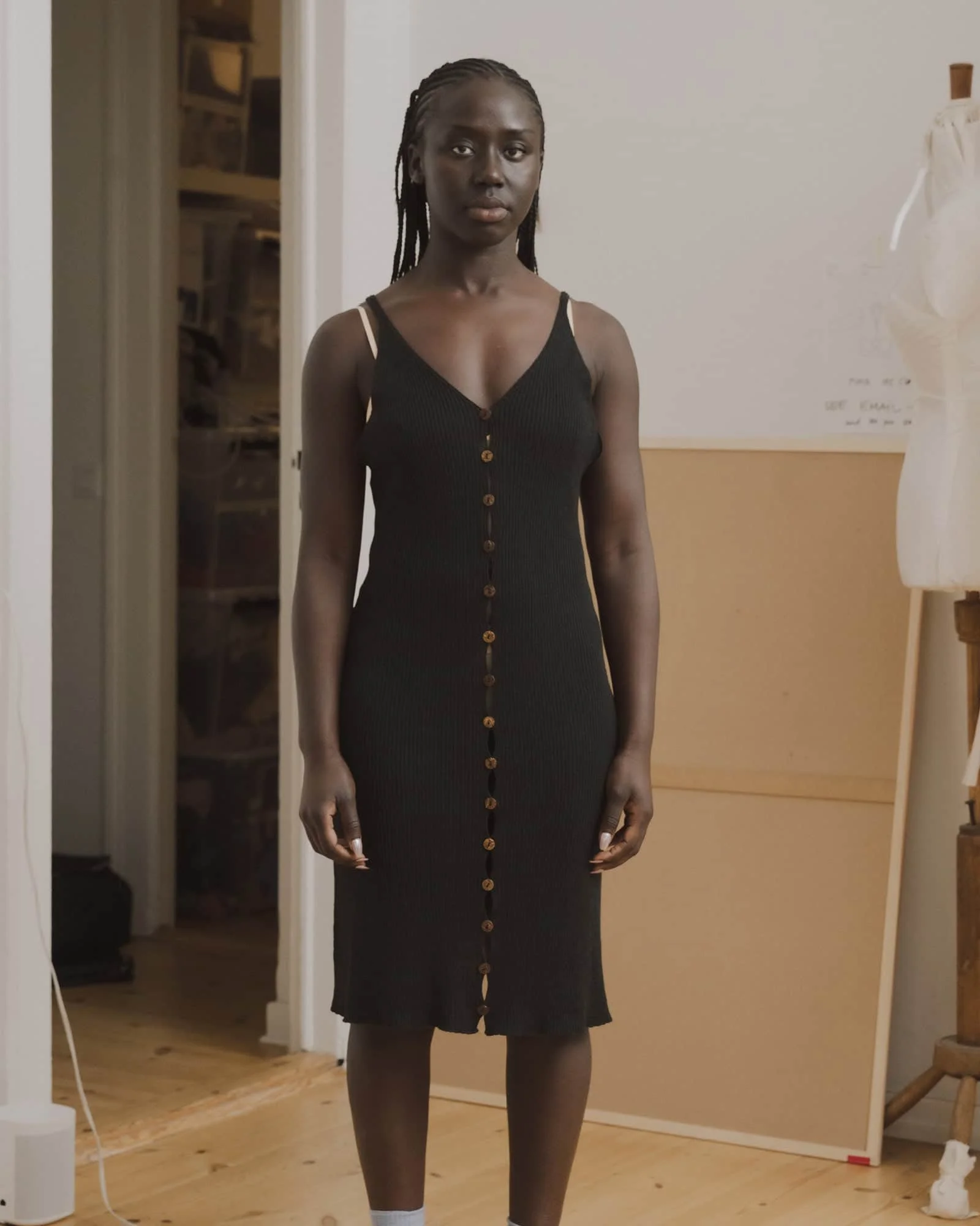 Oder Dress
- Linen Cotton Rib - 1