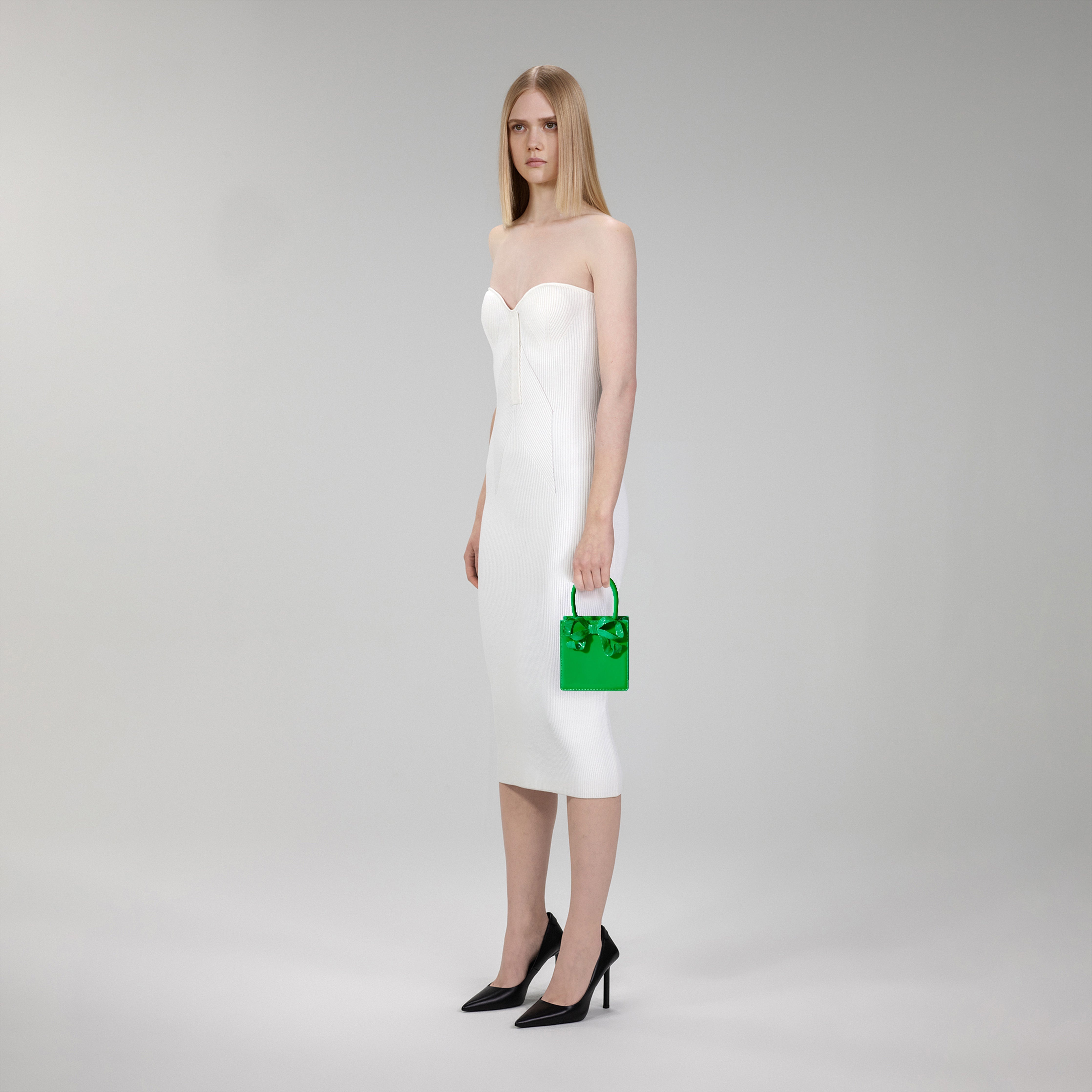 Green Bow Mini Tote Bag - 4