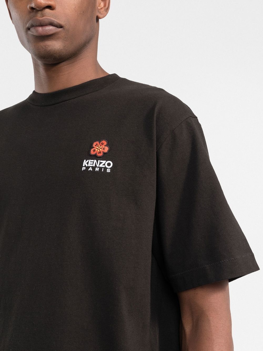 Boke Flower-embroidered T-shirt - 5