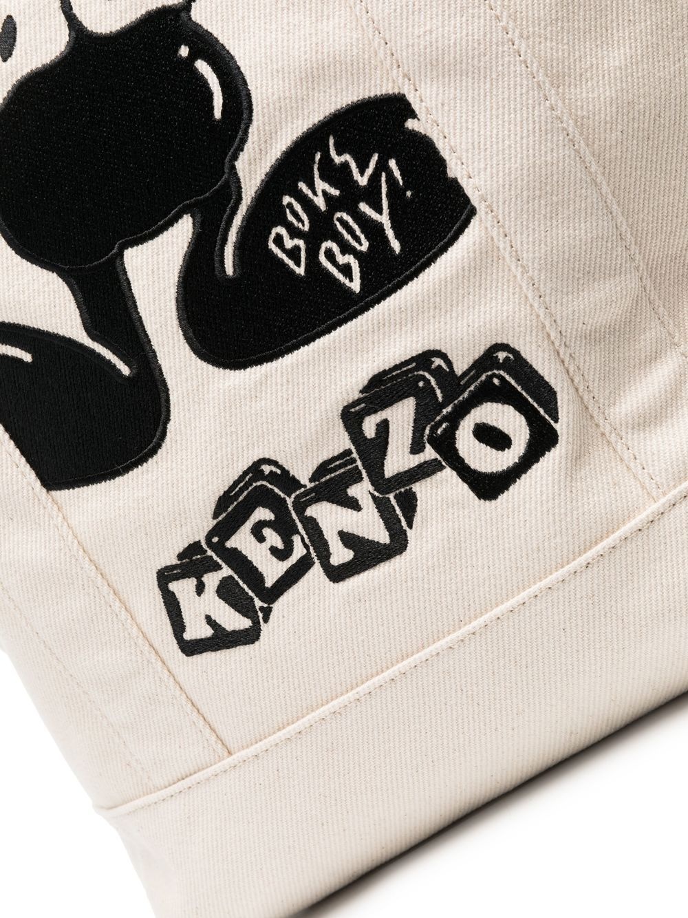 logo-patch tote bag - 4