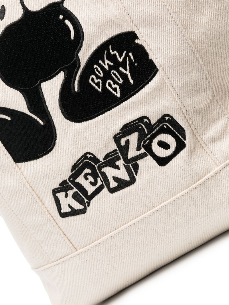 logo-patch tote bag 4