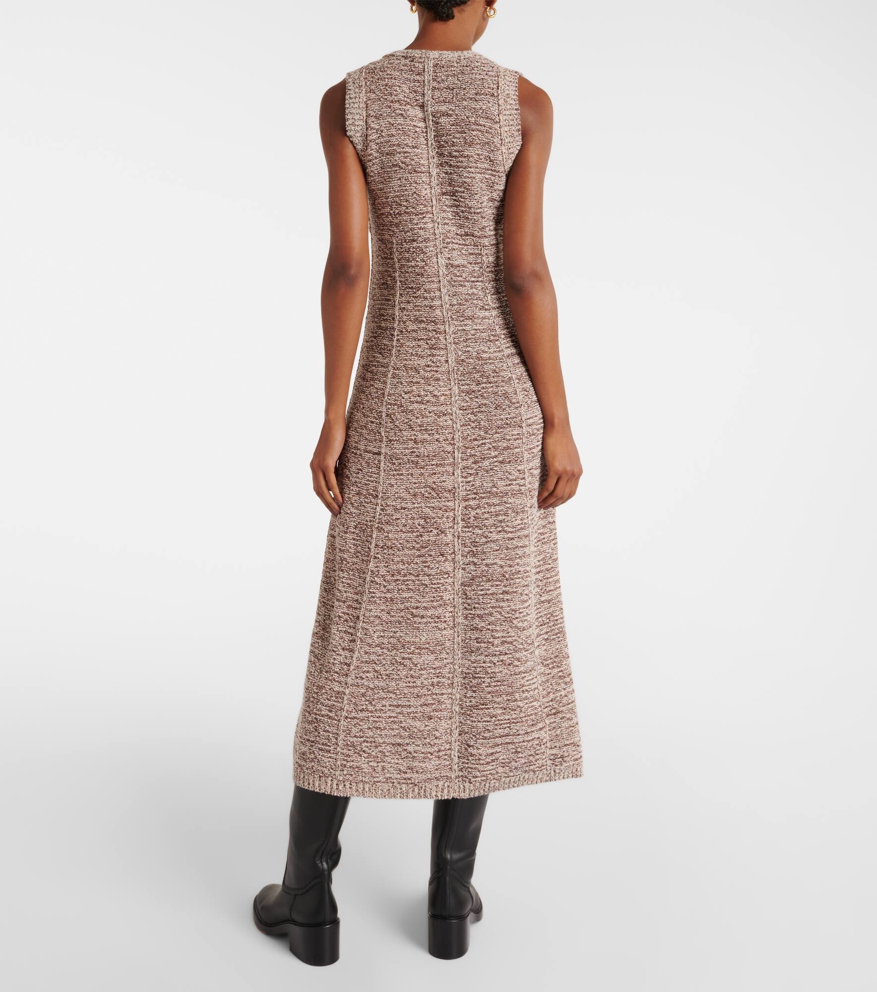 Autumn Sparkle knitted midi dress - 3