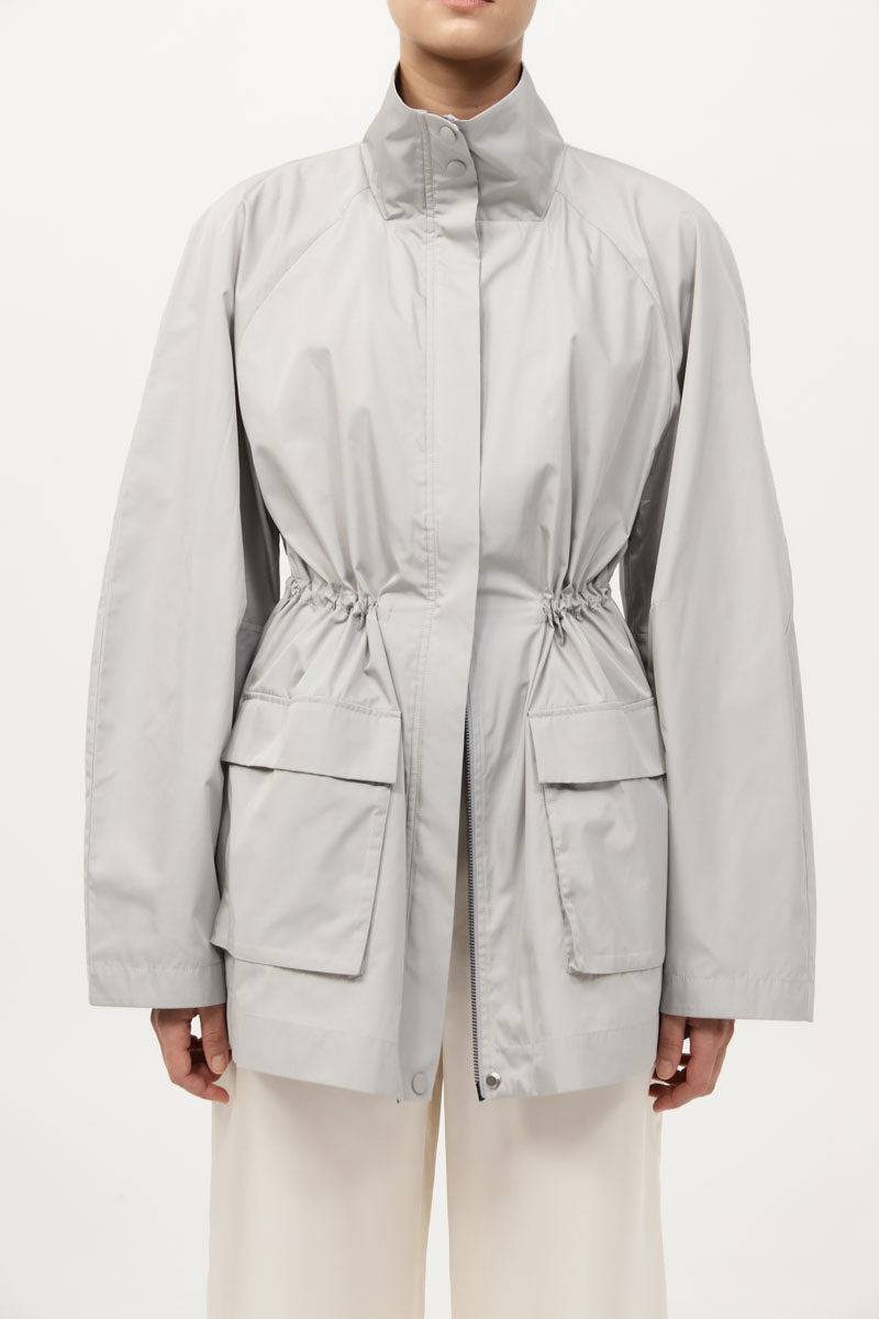 Paper Taffeta Parka - Silver - 3