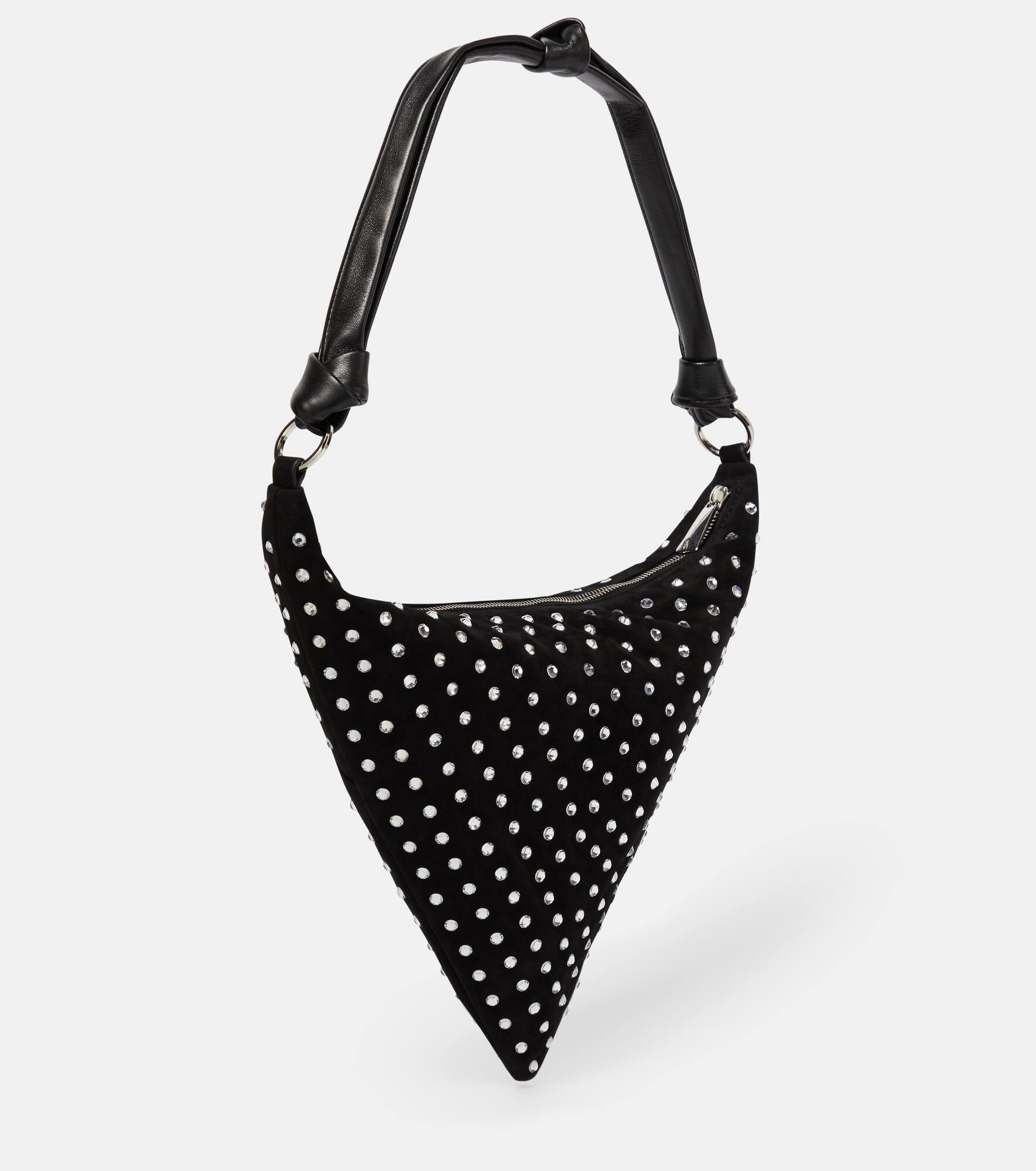 Cameron embellished suede shoulder bag - 4
