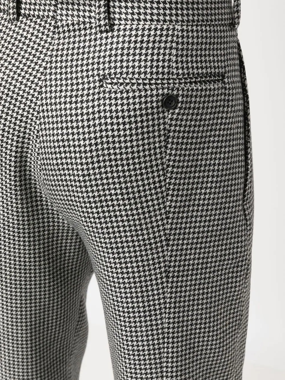 houndstooth tapered trousers - 5