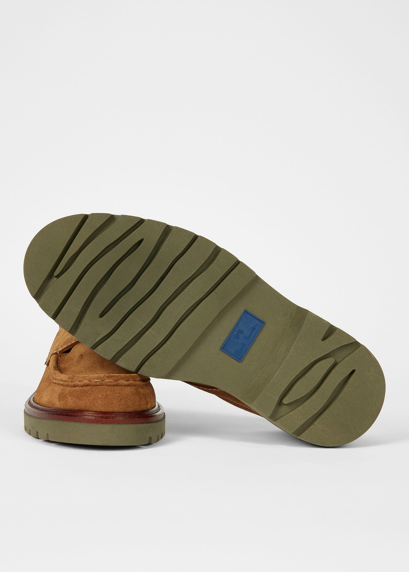 Paul Smith Tan Suede 'Rooster' Shoes outlook