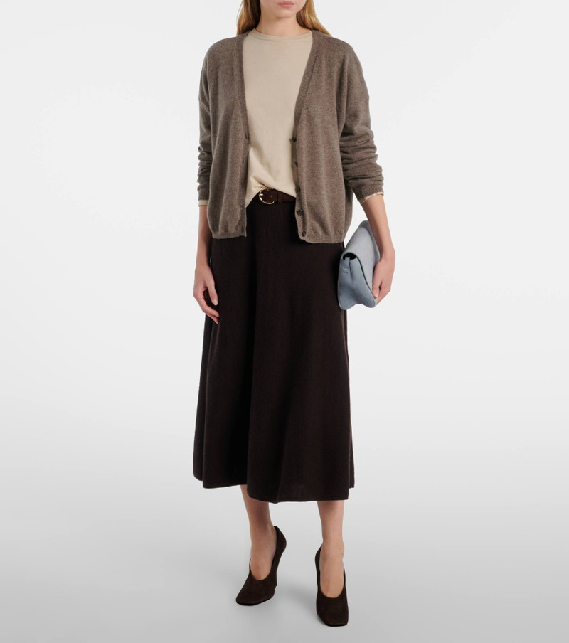 LISA YANG Torie high-rise cashmere maxi skirt outlook