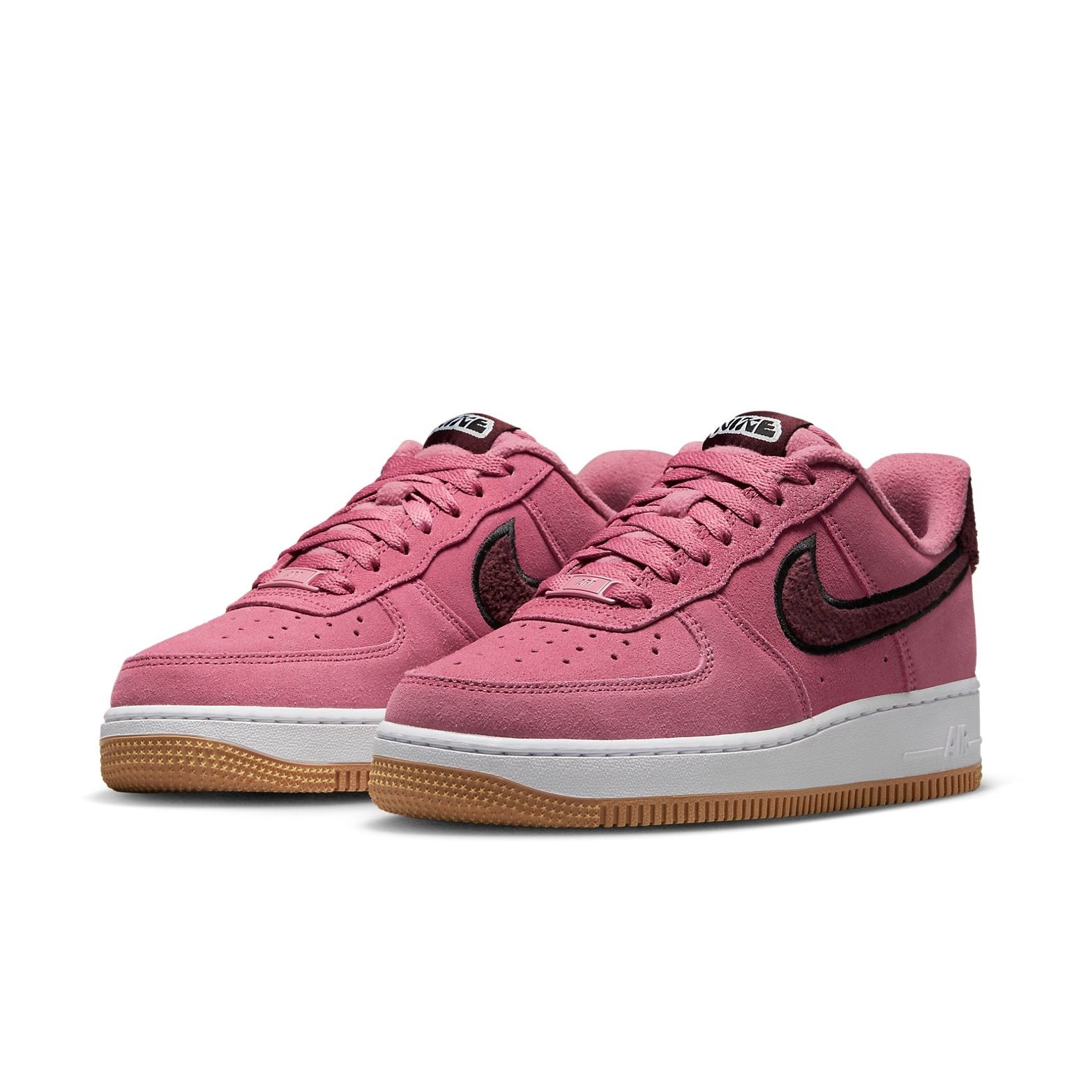 (WMNS) Nike Air Force 1 Low '07 SE 'Desert Berry Gum Fleece' DQ7583-600 - 3