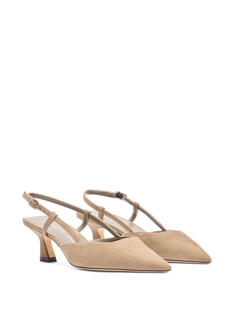 Stuart Weitzman 50mm Vinnie slingback pointed-toe pumps outlook