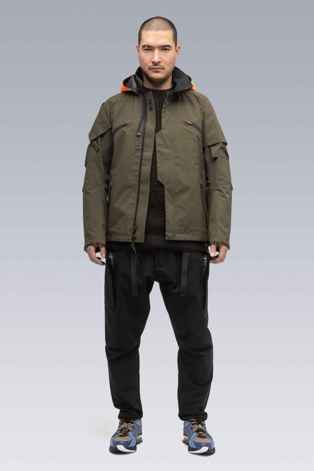 J1B-GT 3L Gore-Tex Pro Interops Jacket Dust / RAF Green (2 hoods: Dust & Black) - 57