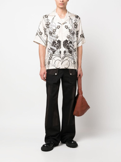 AMIRI floral-print silk shirt outlook
