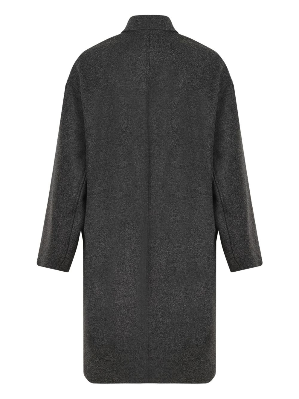 double-breasted wool coat - 2