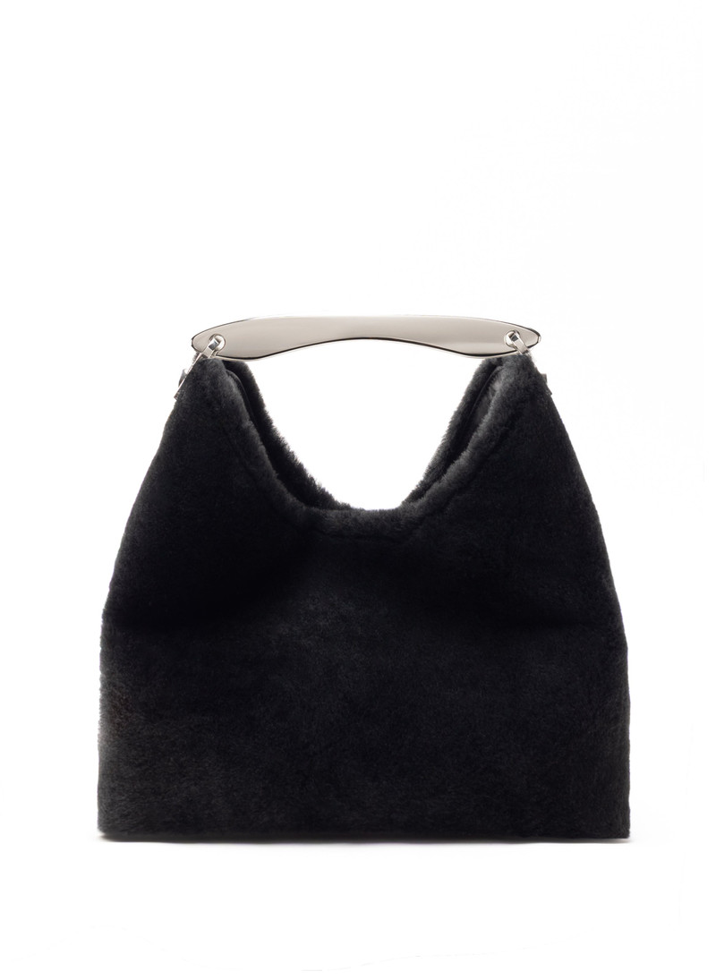 Boomerang Shearling Montone Black - Silver 1