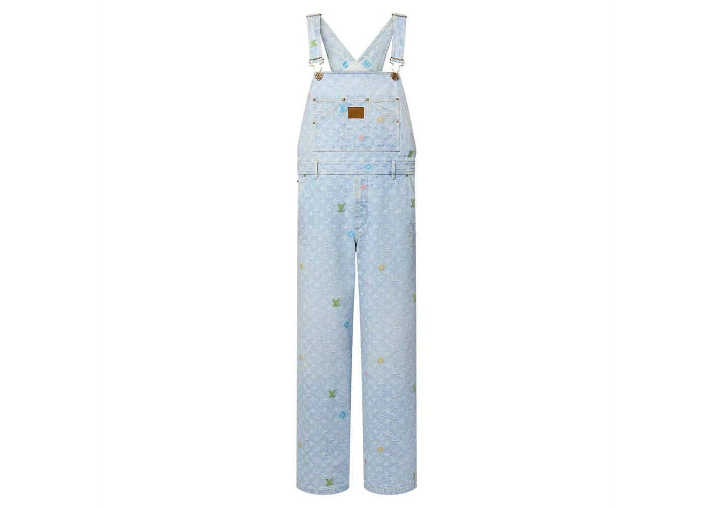 Louis Vuitton by Tyler, the Creator Monogram Denim Dungarees Washed Indigo - 1