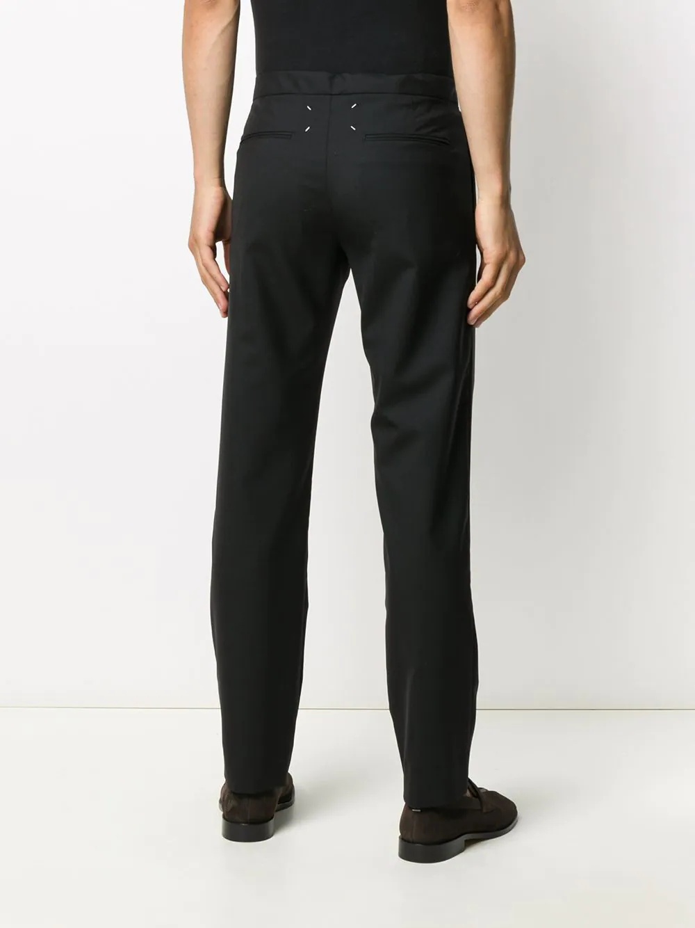 four stitch detail tailored trousers - 4
