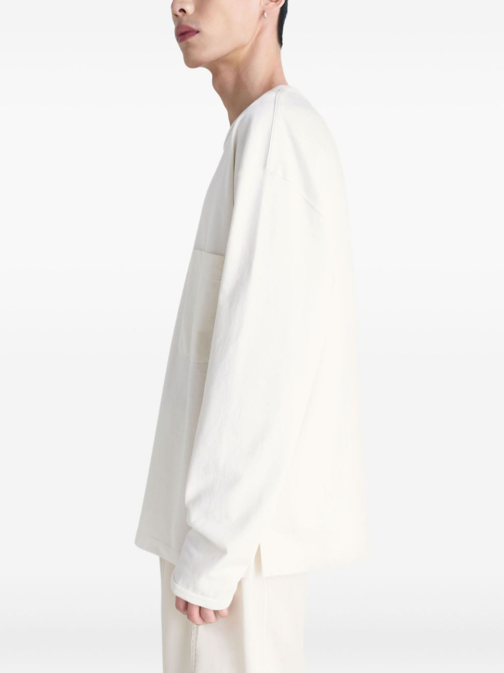 patch-pocket long-sleeve T-shirt - 4