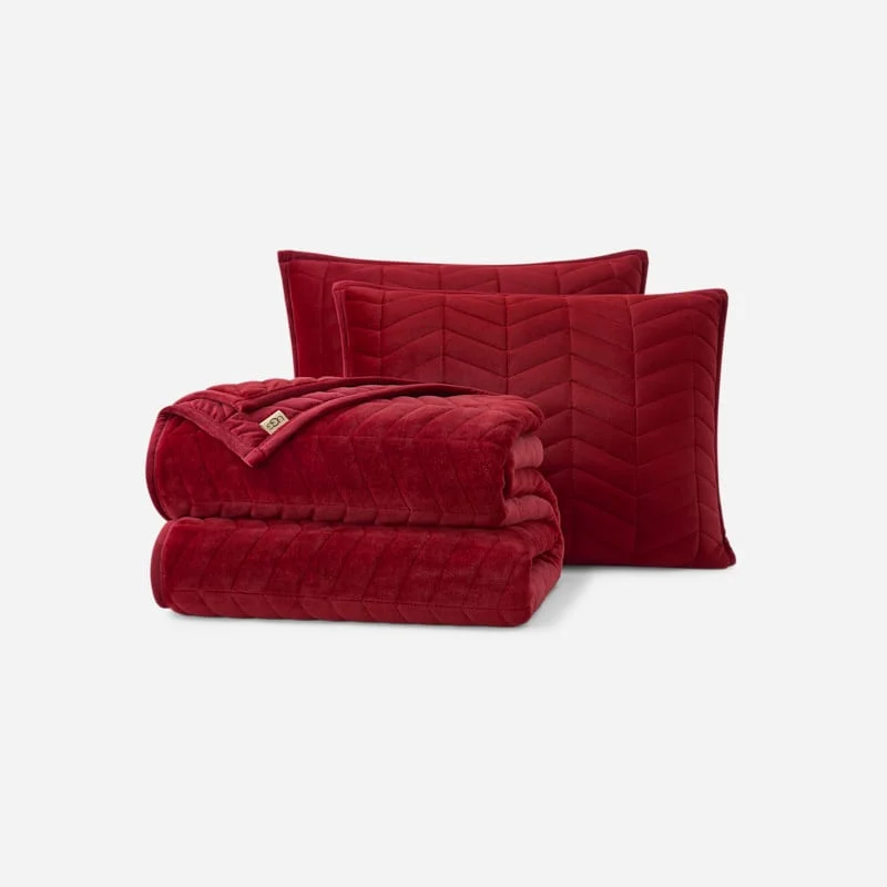 ® Coco Quilt Set F/Q Bedding in Coffee Berry - 1