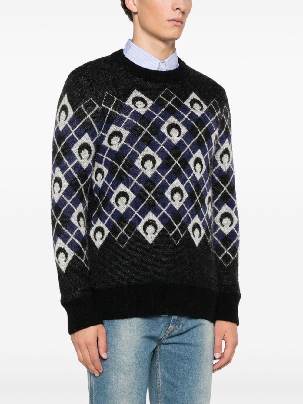 Moon Argyle sweater - 3