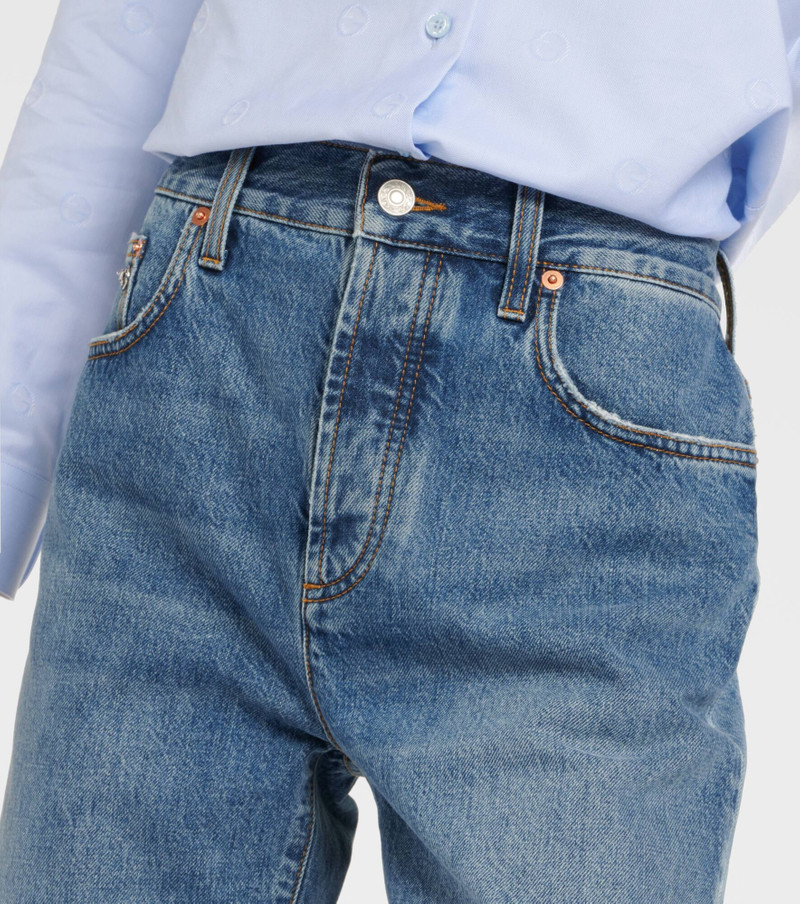 Horsebit straight jeans 4
