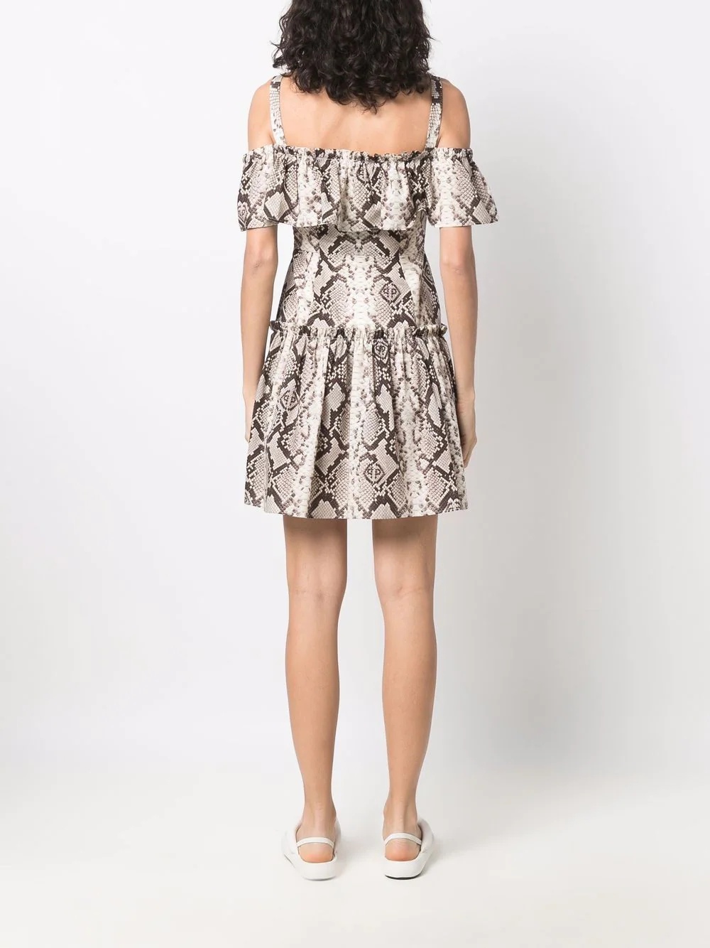 python-print mini dress - 4