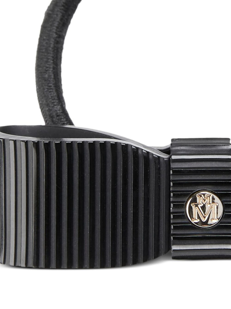 MAISON MICHEL Margaret bow-detail hair scrunchie outlook