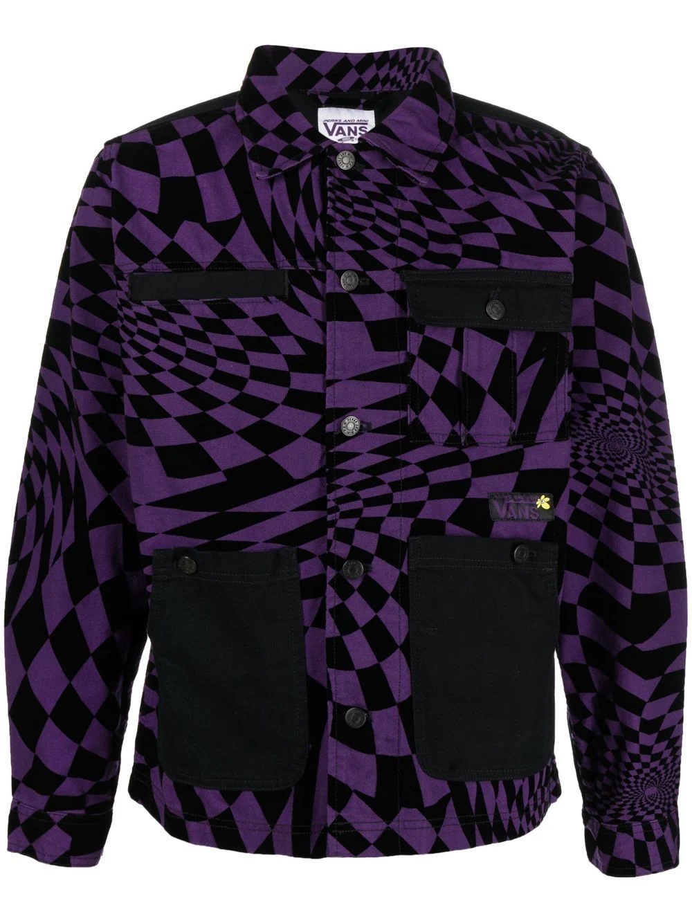 abstract-print jacket - 1