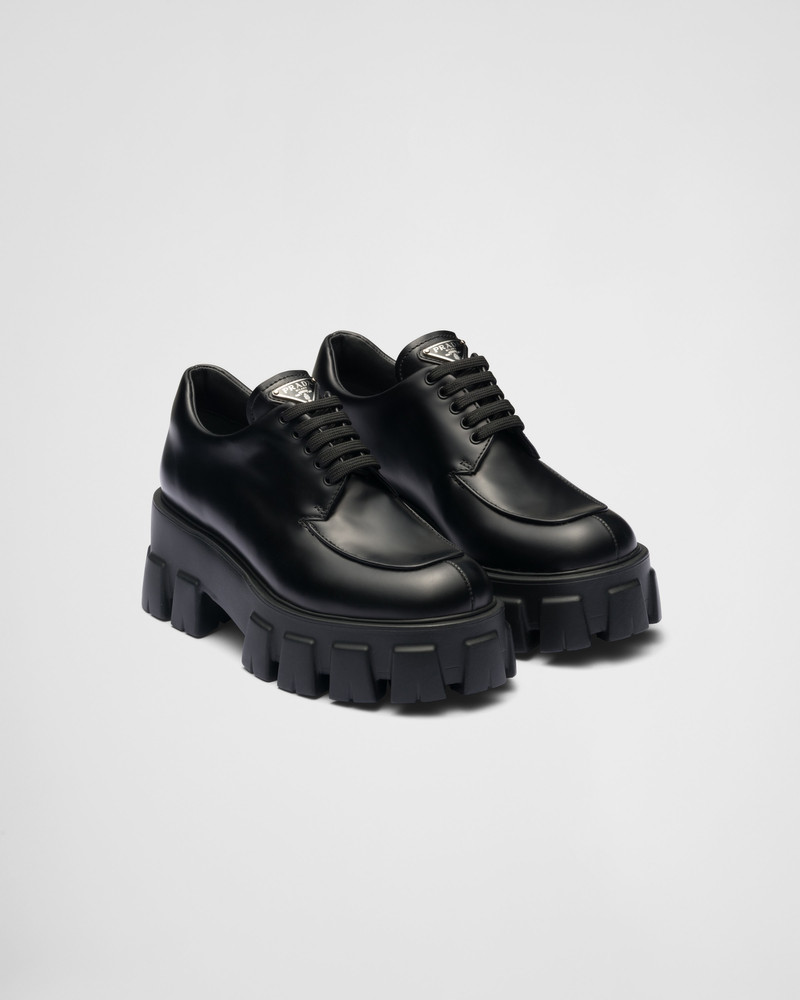 Monolith brushed leather lace-up shoes - 1