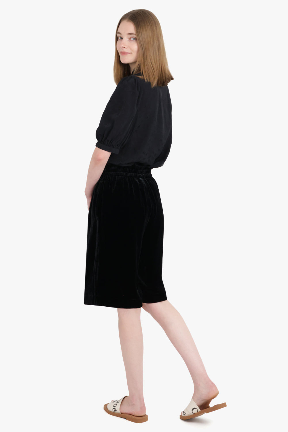 VELVET LONG SHORT | BLACK - 5