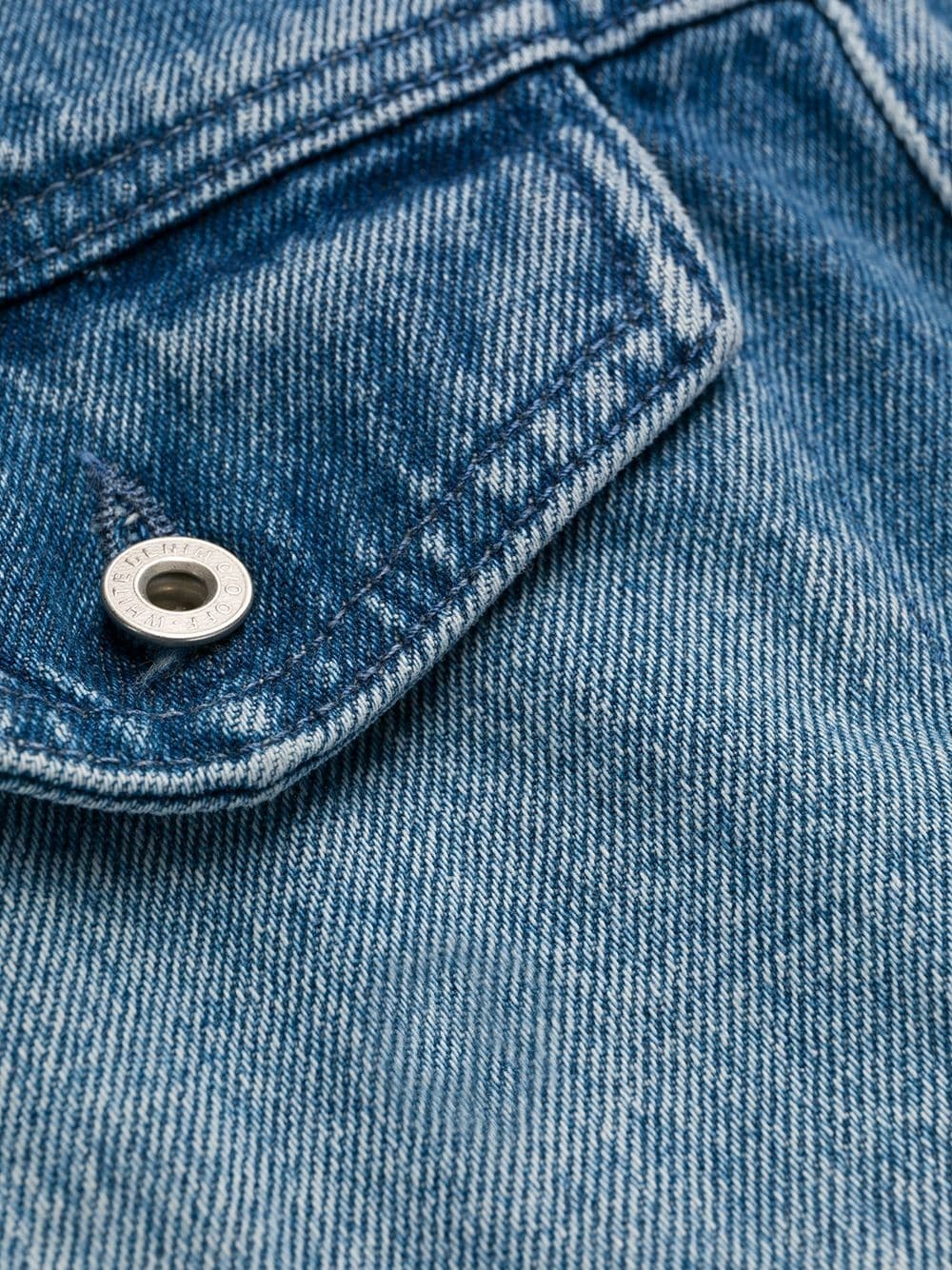gradient denim shirt dress - 6